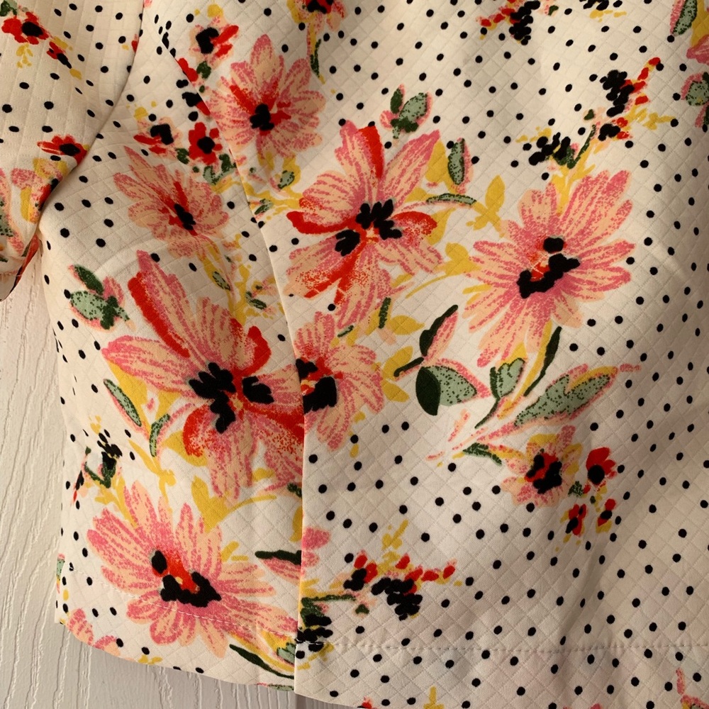 Re:named white w/ black dots/floral print NWT - Picture 5 of 5